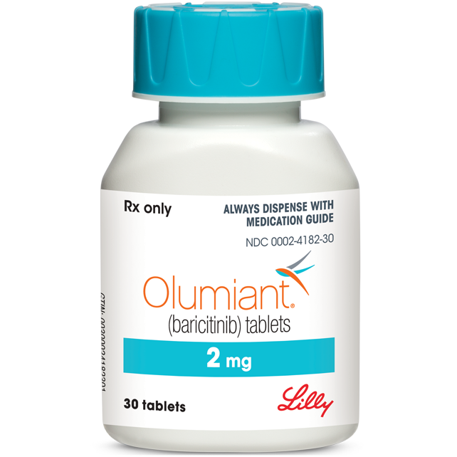 Olumiant (baricitinib) prescription bottle